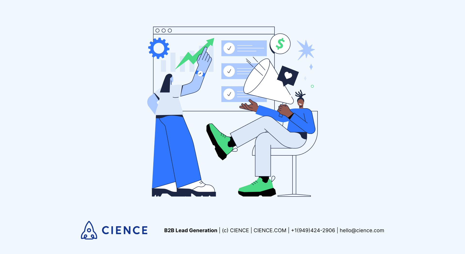A visual breakdown of the sales targeting process showing how businesses identify, filter, and engage high-fit B2B prospects